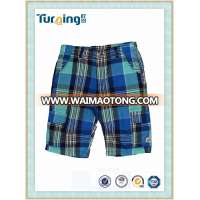 High Fashion Cotton Checks Boys Short Pants, Boys Casual Cotton Cargo Capri Pants