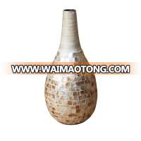 mother of pearl vase, spun bamboo lacquer with high quality from viet nam