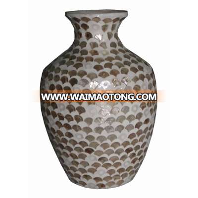 High quality Vietnam Lacquer Mother of Pearl Vase